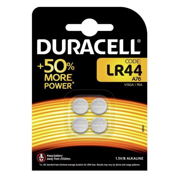 Duracell LR44 - 4 Knopfzellen