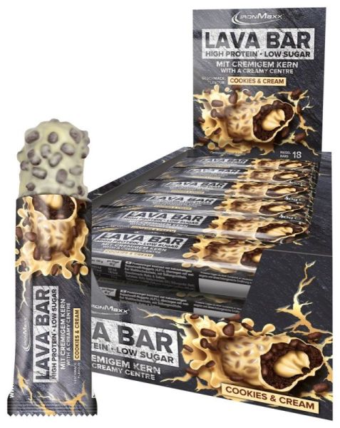 Ironmaxx Lava Bar 18x40g (Cookies&Cream)