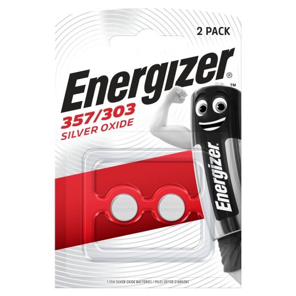 Energizer 357 / 303 - 2 Uhren Knopfbatterien