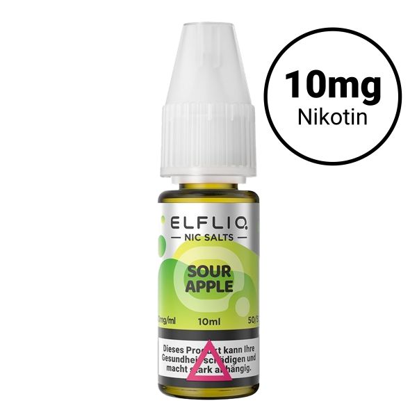 Elfbar Elfliq Nic Salts 10mg - Sour Apple