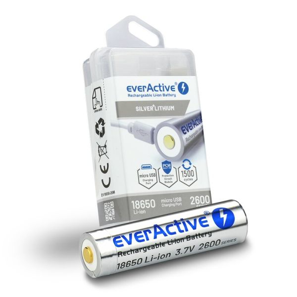 everActive 18650, 2600 mAh (Li-Ion) - Akku