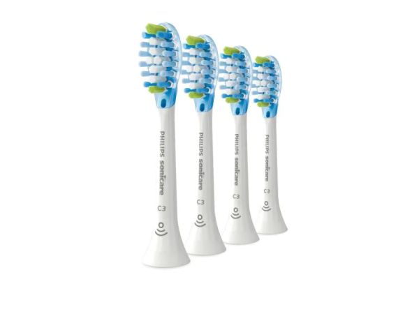 Philips C3 Premium Plaque Defence, Weiss - 4 Zahnbürsten-Aufsätze