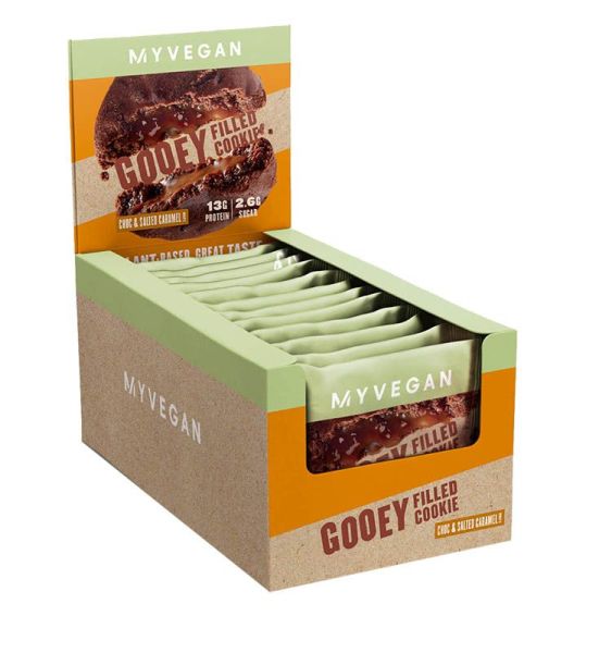 Myprotein Vegan Gooey Cookie 12x75g (Choco Salted Caramel)