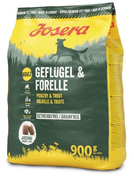 Josera Geflügel und Forelle, Adult (900 g) - Trockenfutter