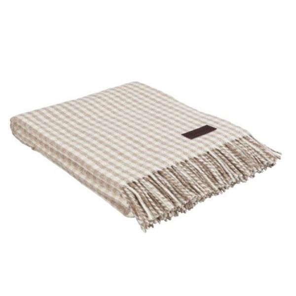 Eskimo Maloja Plaid Decke (130x180 cm) - Beige