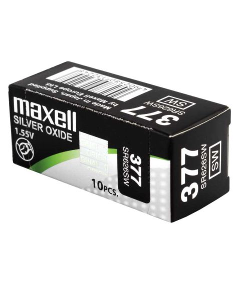 Maxell 377 / SR626SW - 10 Knopfzelle