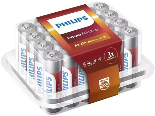 Philips Power Alkaline AA - 24 Batterien