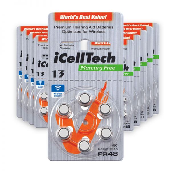 iCellTech 13 Hörgerätebatterien