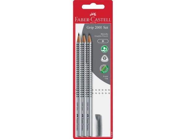 Faber-Castell Grip 2001 Set B - 3 Bleistifte