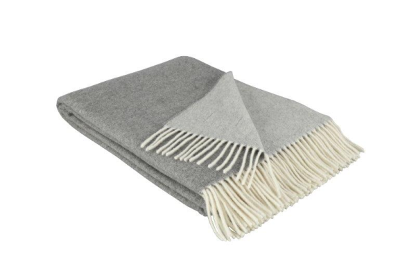 Eskimo Verona Decke 150x200cm - Zweifarbig Perla (Grau/Hellgrau)