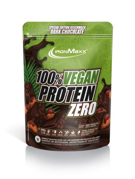 Ironmaxx 100% Vegan Protein Zero (Dark Chocolate)