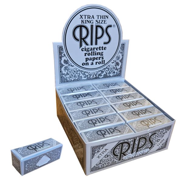 Rips King Size Xtra Thin rolling Paper - 24 Box