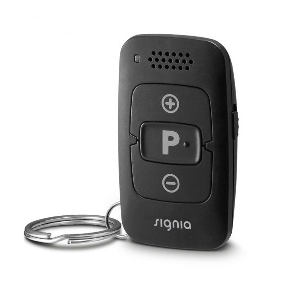 Signia miniPocket Fernbedienung für Hörgeräte - passen an Schlüsselbund - Lautstärkeeinstellung, Programmwechsel & Stummschaltung