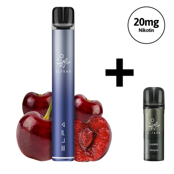 Elfbar ELFA Pro V2 Kit mit 1 Pod Cherry (20mg) - Twilight Purple