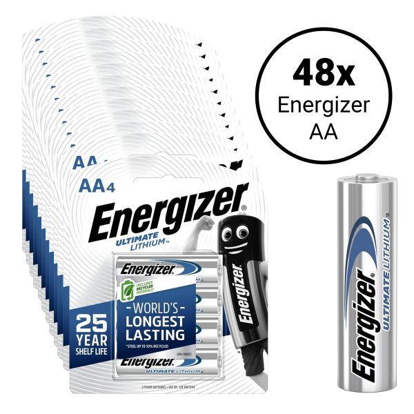 Energizer Ultimate Lithium AA (FR6) - 48 Batterien Professional POS Blister