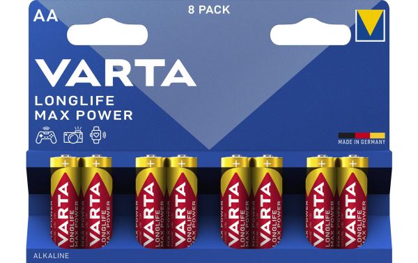 VARTA Longlife Max Power AA, 1.5V, 8Stk