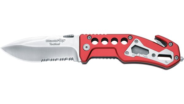 BlackFox BF-117 (Rot) Rettungsmesser 