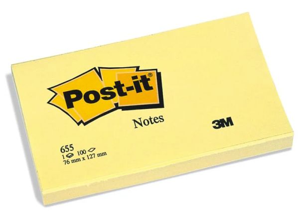 Post-it 7.6x12.7, Gelb - Haftnotizblock