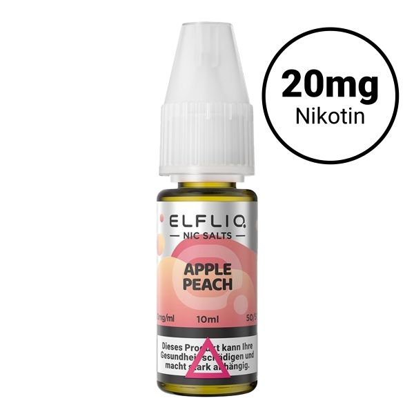 Elfbar Elfliq Nic Salts 20mg - Apple Peach