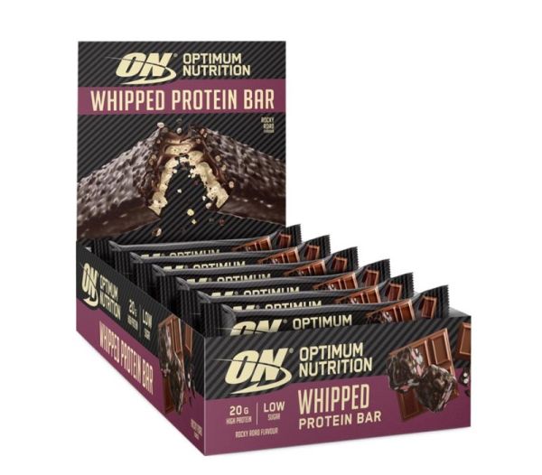 Optimum Nutrition Whipped Protein Bar 10x60g (Rocky Road)