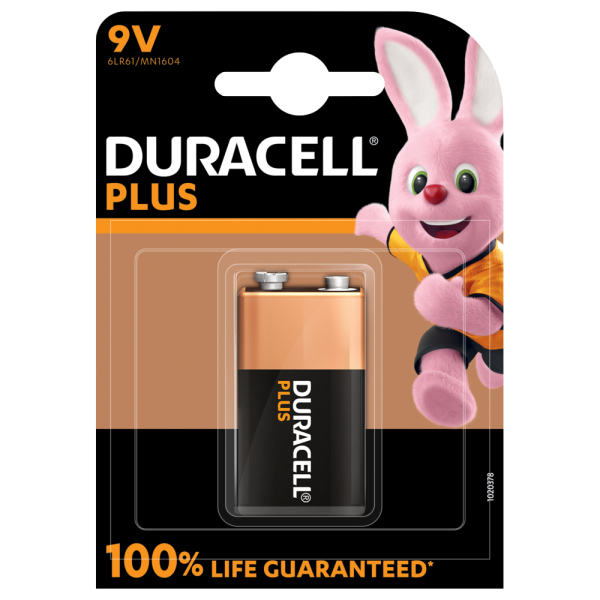 Duracell Plus, 9V - 1 Batterie