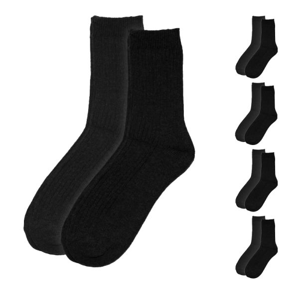 Tercura (One Size, Schwarz) - 10 Socken