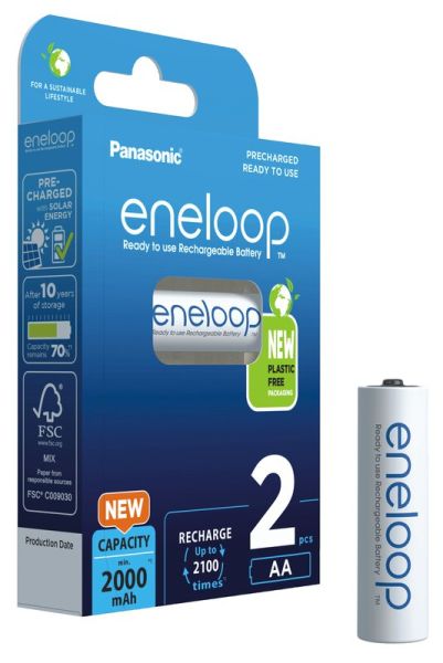 Panasonic eneloop AA (HR6), 2000 mAh - 2 Akku