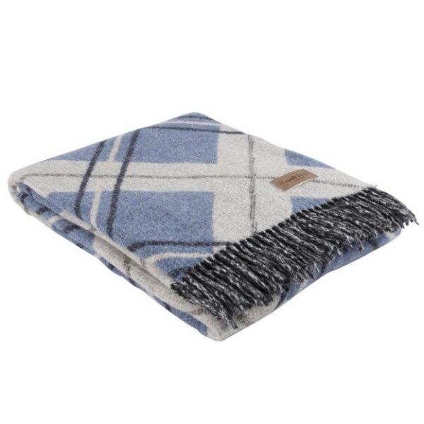 Eskimo Basilea Decke (130x180 cm) - Blau/Beige