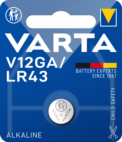 Varta V12GA - Knopfzellen Batterie (IEC LR43)