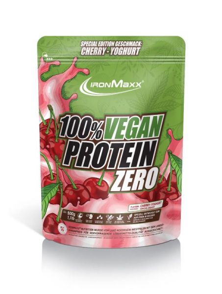 Ironmaxx 100% Vegan Protein Zero (Cherry Joghurt)