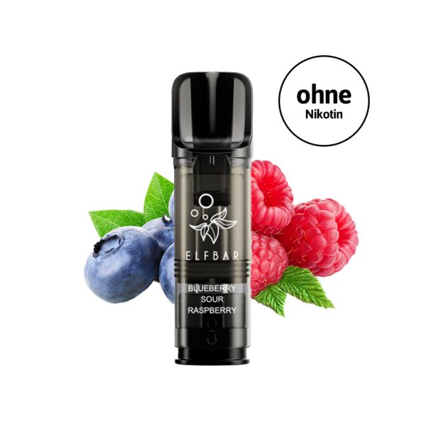 Elfbar ELFA Pro Pods (Ohne Nikotin) - Blueberry Sour Raspberry