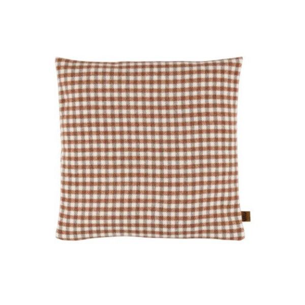 Eskimo Maloja Kissen (45x45 cm) mit 70% Merinowolle - Terracotta (Orange)