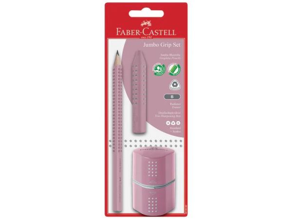 Faber-Castell Jumbo Grip Set, Rose Shadows - Bleistift