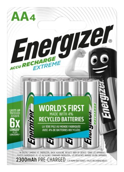 Energizer Extreme, Mignon AA vorgeladen 4er