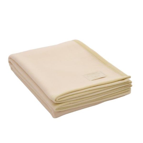 Eskimo Decke Cashiver (150x220 cm) aus 100% Merino-Wolle - Wollweiss