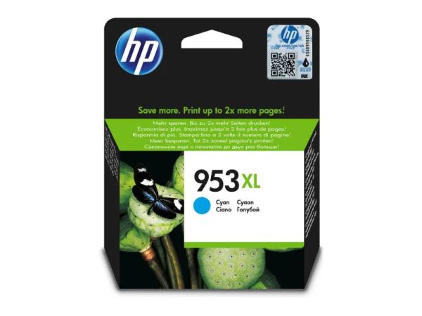 HP 953XL Tintenpatrone Cyan (Ciano) - Druckerpatrone Typ F6U16AE#BGX