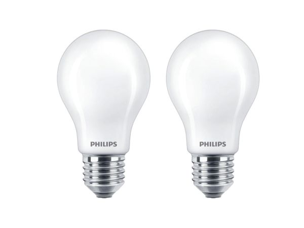 Philips Warm white E27, 60 W - 2 LED Lampen