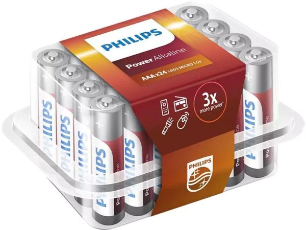 Philips Power Alkaline AAA - 24 Batterien