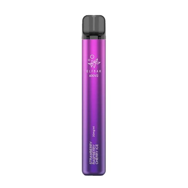 Elfbar 600 V2, Strawberry Raspberry Cherry Ice - Vape