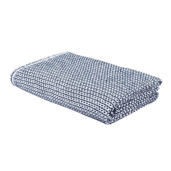 Eskimo Ascona Sommer-Decke (150x210cm) - Weiss/Navy
