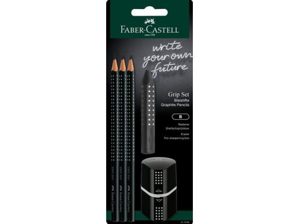 Faber-Castell Grip 2001 Sleeve B - 3 Bleistifte