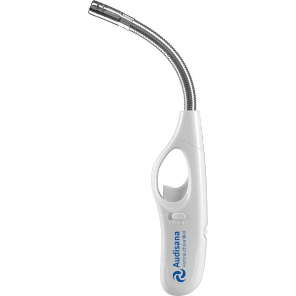 Audisana Flexi - Stabfeuerzeug mit flexiblem Hals 120 mm (Nachfüllbar, Kindersicherung)