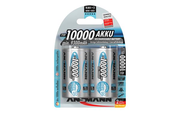 Ansmann D NiMH Typ 10000 - 2 Akkus