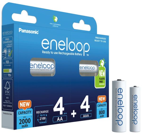 Panasonic eneloop AA & AAA Kombi - 8 Akku
