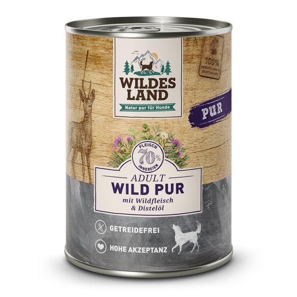 Wildes Land Wild Pur, Adult (6x400g) - Nassfutter