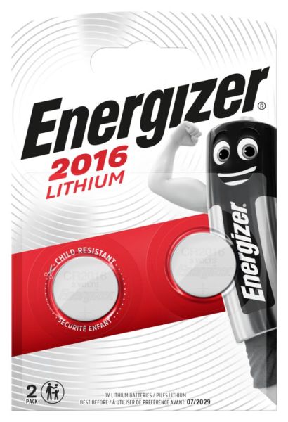 Energizer, CR2016 - 2 Knopfzellen