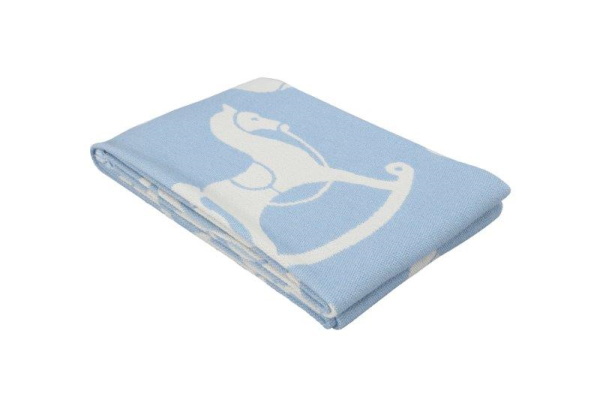 Eskimo Babydecke Franz - Blau (90x70 cm)