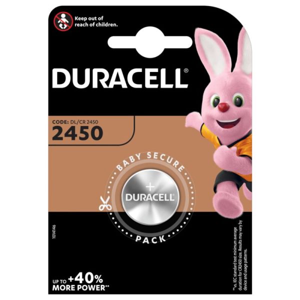 Duracell CR2450 - Knopfzellen Batterie (3 Volt Lithium)