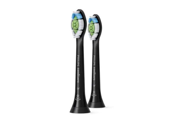 Philips Sonicare W2 Optimal White, Schwarz - 2 Zahnbürsten-Aufsätze