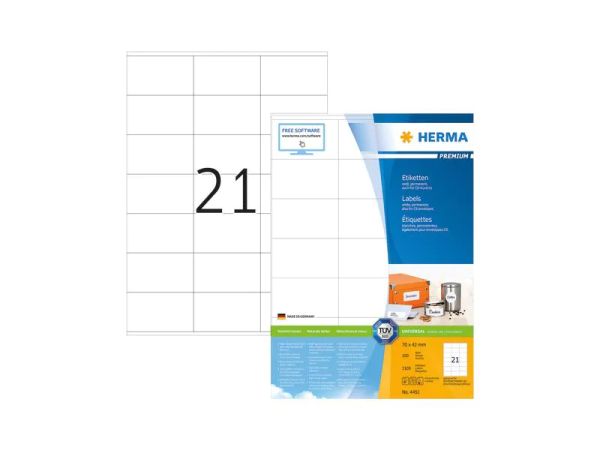 HERMA 4451, 70 x 42 mm - Universal-Etiketten